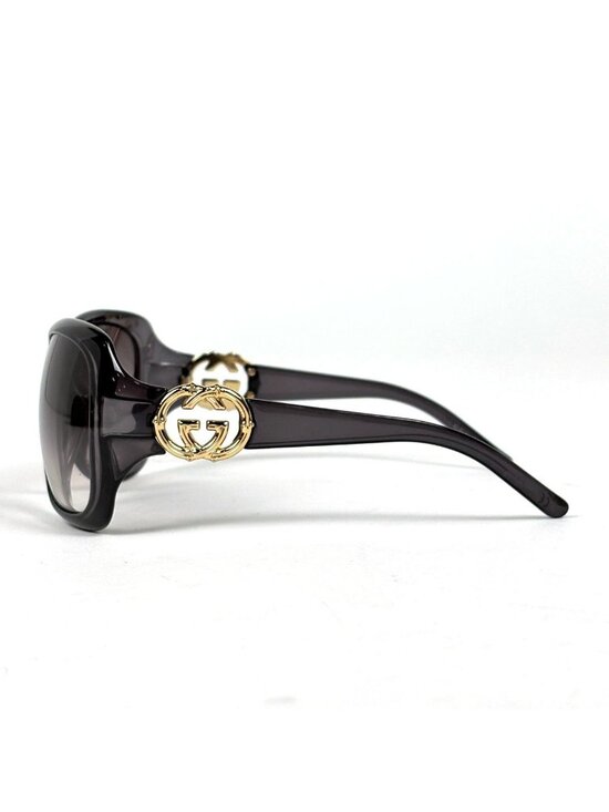Gucci GG Logo Gradient Sunglasses Eyewear Acetate Black main image 5
